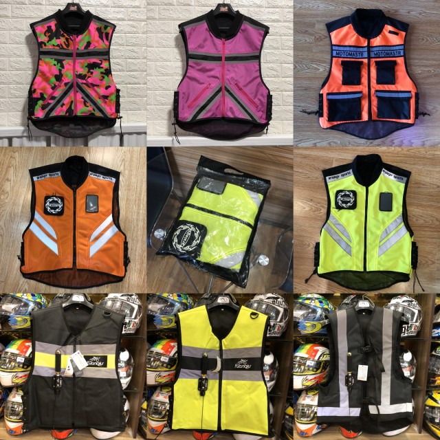 特价清仓男女摩托车反光背心骑行马甲马机车摩旅醒目骑行服反光衣