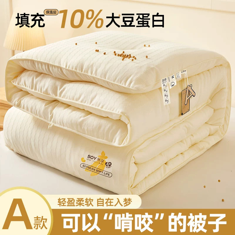 大豆纤维四季加厚保暖冬被