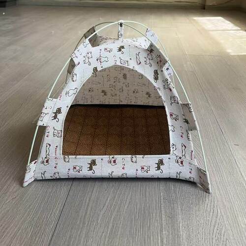 猫帐篷四季通用猫窝别墅可拆洗泰迪狗窝半封闭小型犬屋