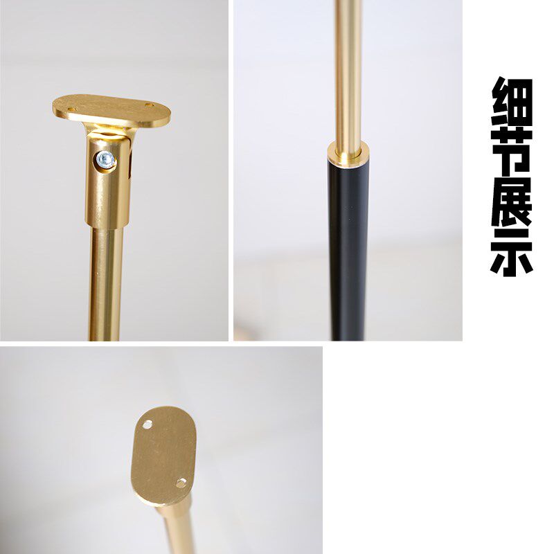 奇步楼梯简约现代金属工艺电镀轻奢铝镁合金圆形小柱楼梯扶手适用