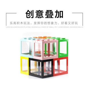 螃蟹缸造景生态专用缸沙蟹观赏养寄居蟹饲养箱养虾小别墅躲避小屋