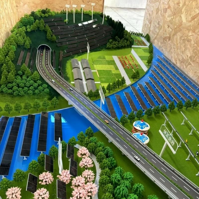 定制地形地貌沙盘模型制作中国地图乡镇城市规划交通线路军事演示