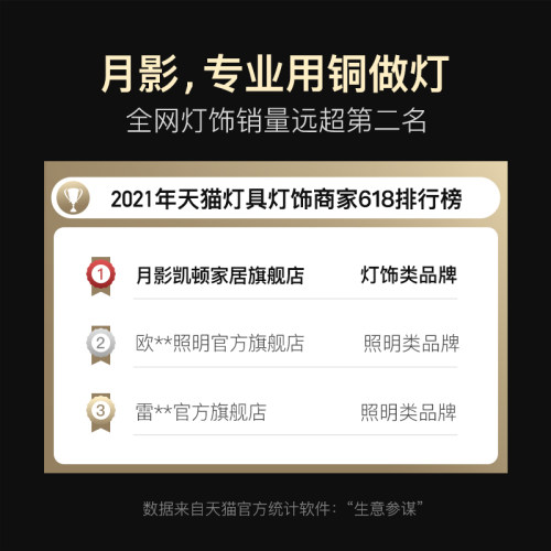 月影灯饰欧式水晶轻奢餐厅灯吊灯三头吧台灯现代简约大气客厅灯具