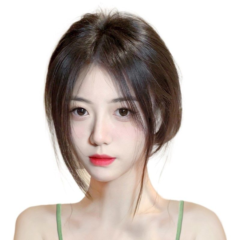 假发女片头顶真发全真人发蓬松高颅顶头发稀少遮白发盖无痕补发片