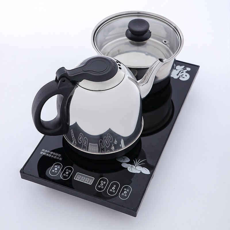 全自动底部上水电泡茶炉电热烧水壶主机茶台桌嵌入式明杰灶煮茶艺