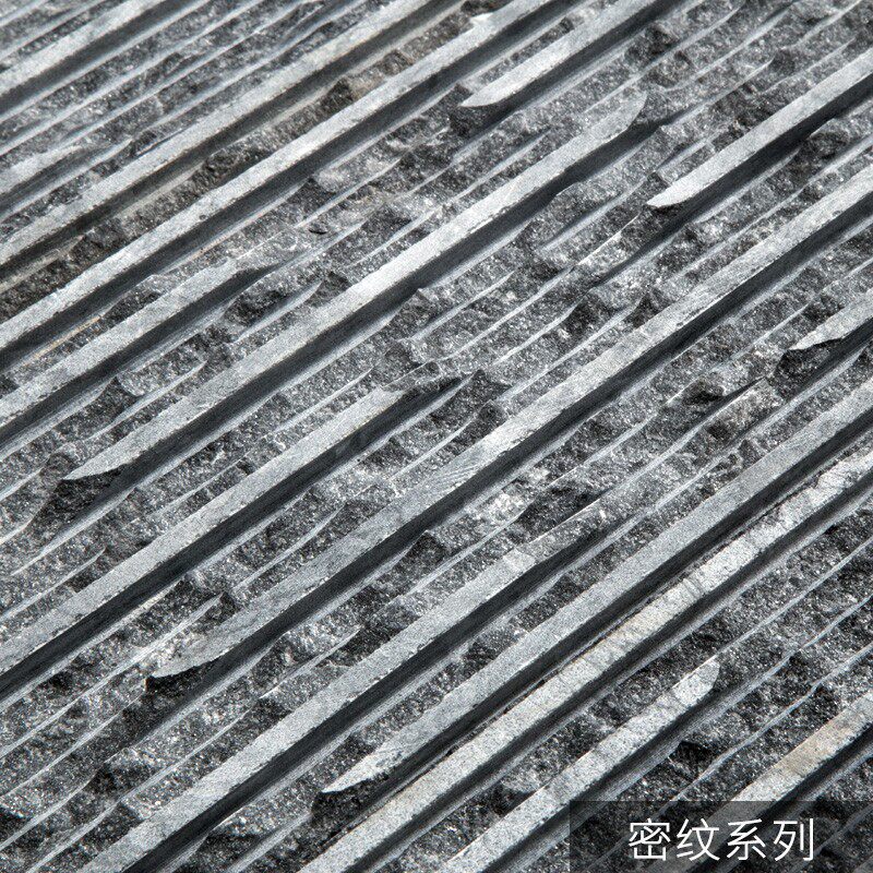 天然流水石文化石背景墙水幕墙石材黑色造景庭院花户外墙砖仿古砖