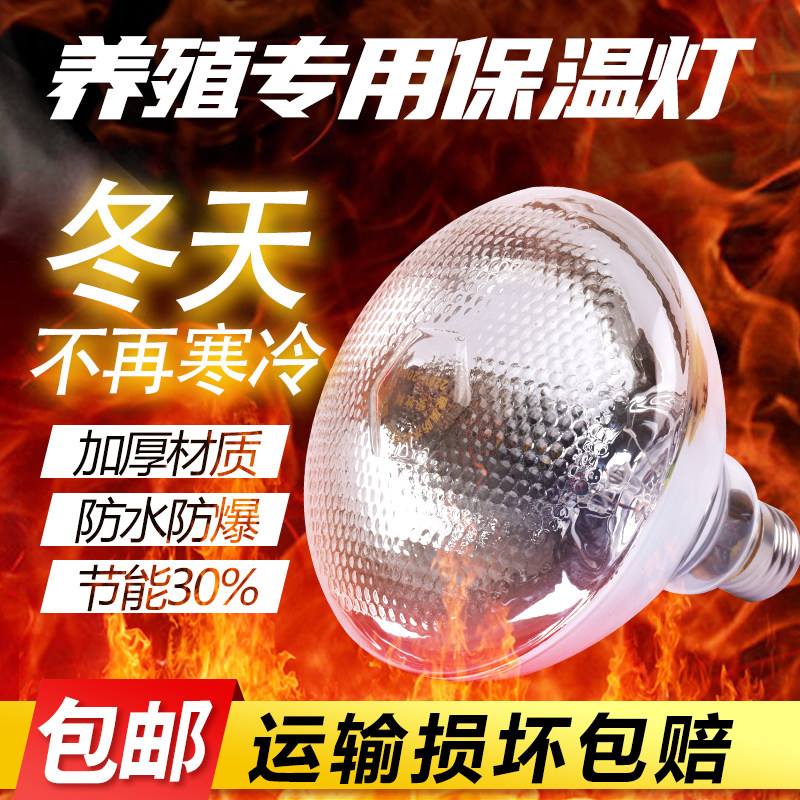 保温灯养殖场专用红外线仔猪小鸡养殖取暖加热灯泡兽用小猪保温灯