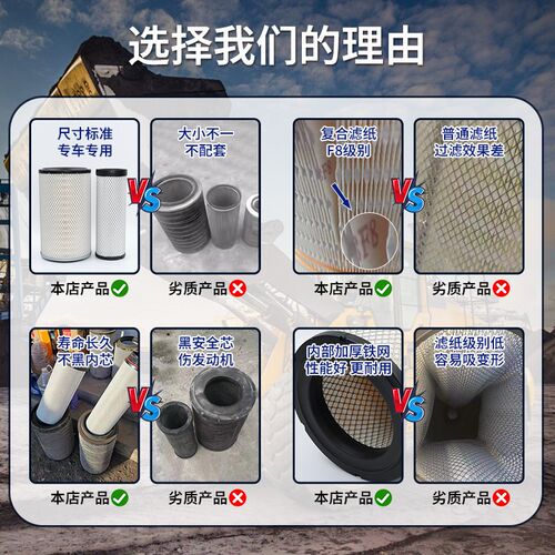 K2440空气滤芯适配潍柴电喷空滤新款临工955龙工50装载机成工柳工