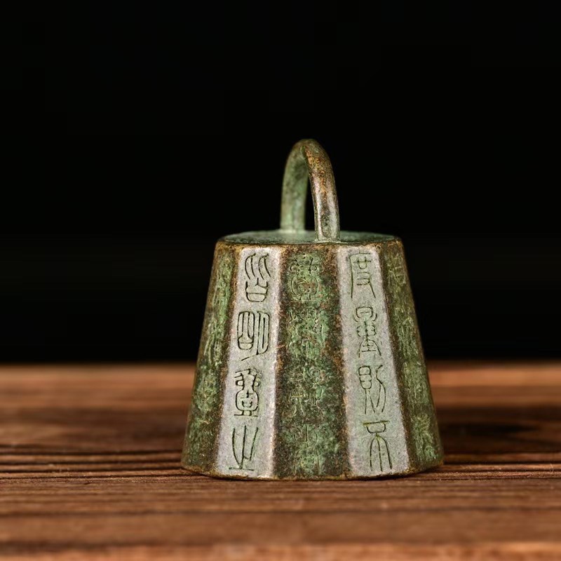 黄铜镇尺仿古镇纸摆件秦始皇诏文权度量压书秤砣纸镇金属创意用品