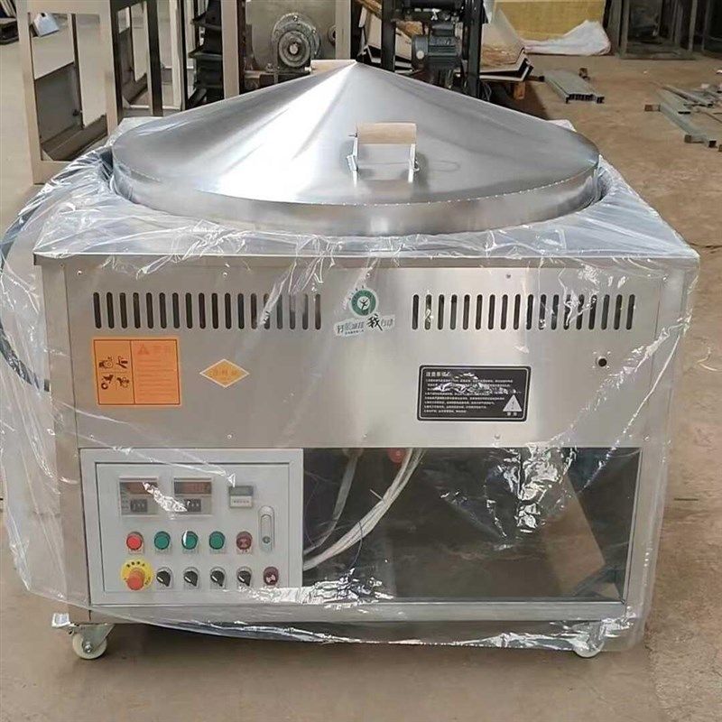 商用电加热锅贴机全自动旋转蒸烤馍机米糕转锅摆摊煎包锅双温控