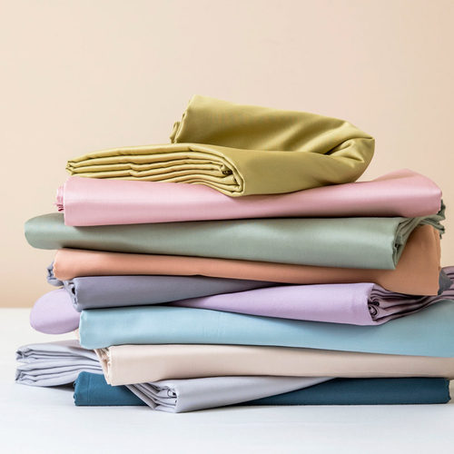 可定制尺寸100支新疆长绒棉全棉被套床单床笠四件套素色床上用品