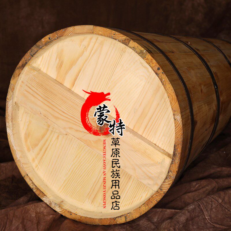 蒙古酸奶桶 蒙古包摆设木质大型酸奶桶拍摄道具摆件酸奶桶包邮