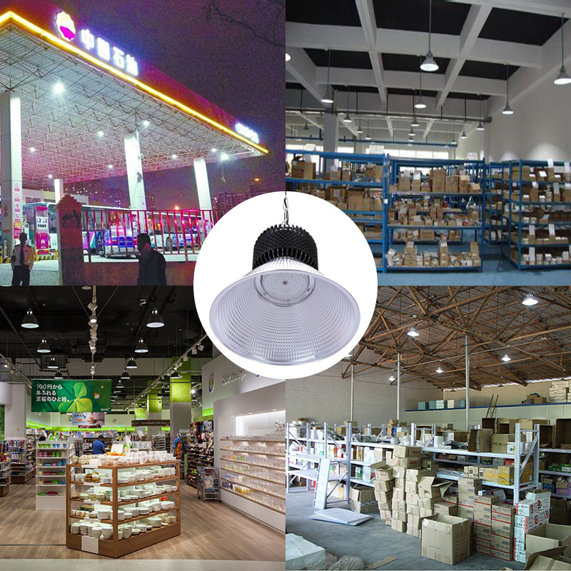 鳍片LED工矿灯厂房灯工况灯100W200W体育馆球场吊灯工业照明超亮