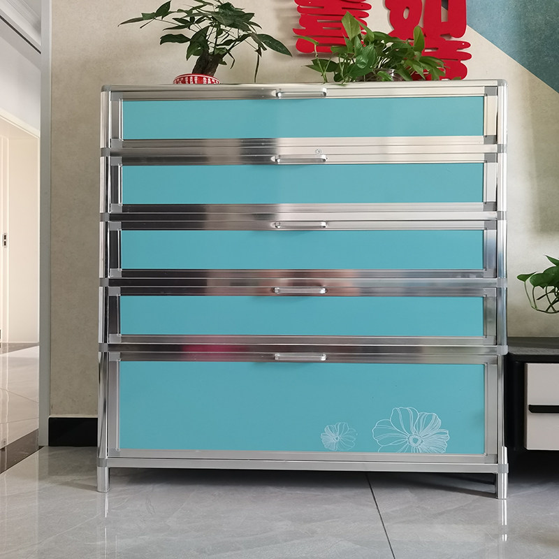 户外防水防晒家用简易柜大容量铝合金门口鞋柜阳台防尘大容量鞋架