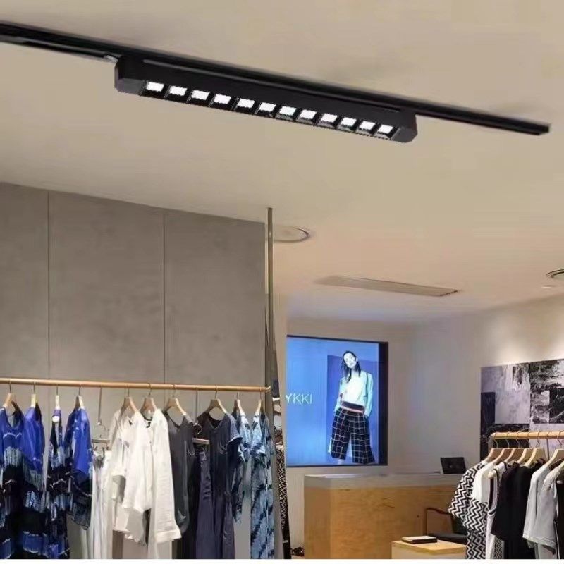 包邮轨道灯聚光led服装店射灯瓷砖店铺商用格栅导轨长线条补光灯