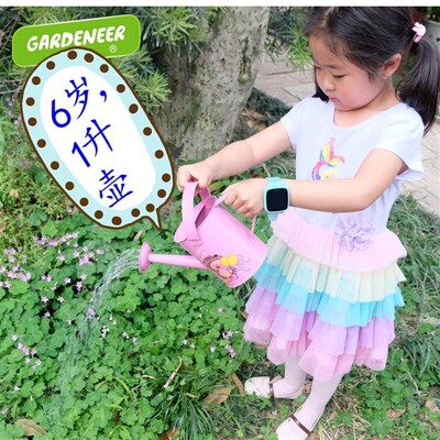 植树节工具幼儿园儿童浇花壶园艺铁皮小学生洒水壶户外阳台浇水壶