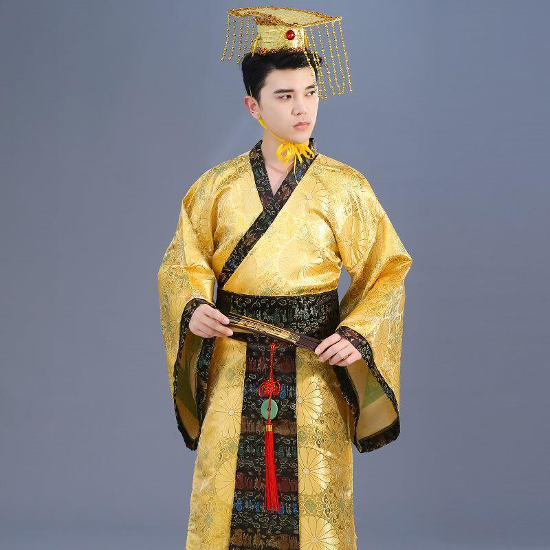 新款古装演出服成人太子服龙袍汉朝皇帝皇上影楼主题服装汉服男装