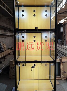 北京猫别墅笼子玻璃猫柜宠物猫屋展示柜繁殖笼寄养笼三层猫窝猫舍