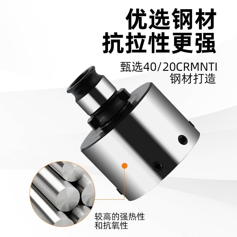 新款GT12攻丝机套丝夹头套筒圆板牙套外用GT24钻床车床铣床快换外