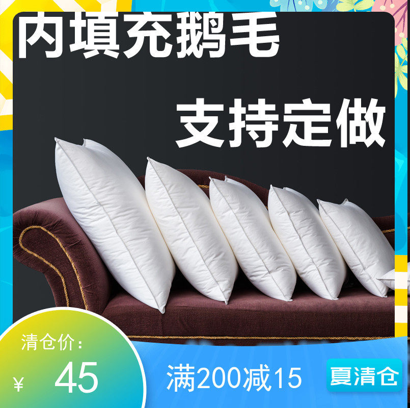 沙发羽绒靠垫芯羽绒抱枕芯40 靠垫/抱枕
