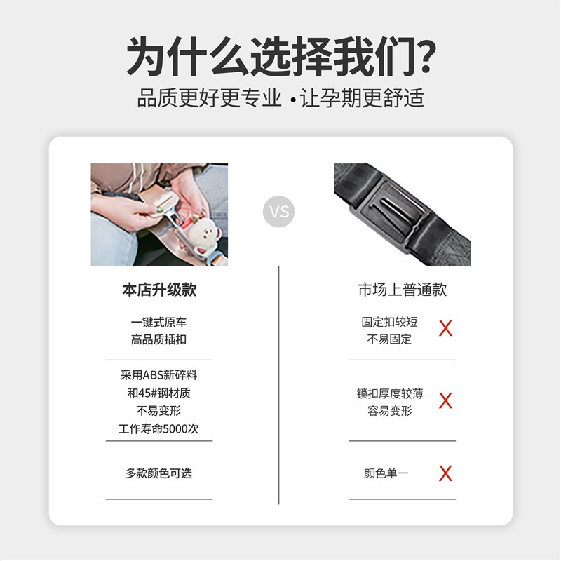 孕妇安全带汽车专用防勒肚子可爱开车固定器车用座椅副驾坐车防撞