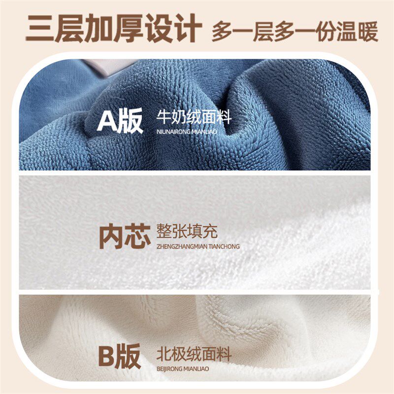 绒毯加厚保暖水晶绒珊瑚绒毛毯四季用多功能毯午睡宿舍办公室客厅