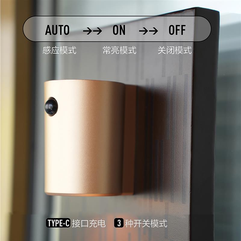 家用门牌号号码牌公司门牌磁吸入户门牌感应灯发光门牌高级感轻奢