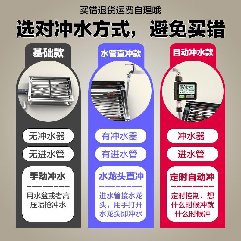 不锈钢狗厕所全智能感应自动冲水可冲洗接直排下水道专用宠物粪便