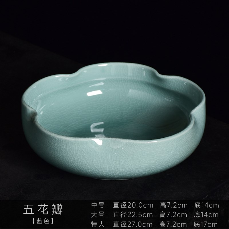 水仙花盆陶瓷无孔水培铜钱草大号碗莲睡莲盆缸水养