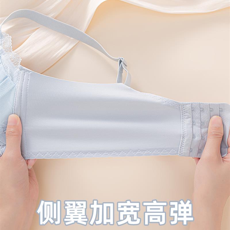 孕妇哺乳内衣聚拢防下垂孕期产后专用喂奶蕾丝薄款舒适浦乳文胸罩