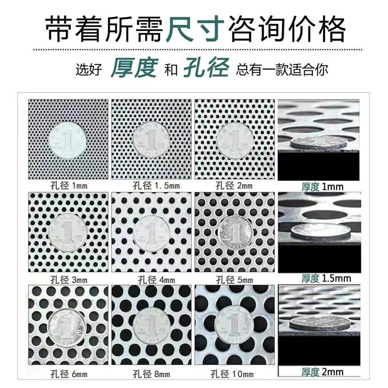 冲孔网板热镀锌圆孔筛网铁板吸音板过滤网金属多孔板穿孔板镂空板