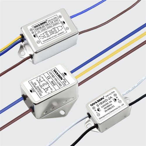 直流单双级电源滤波器DC12V24V48100V10A20A30A引线端子导轨净化