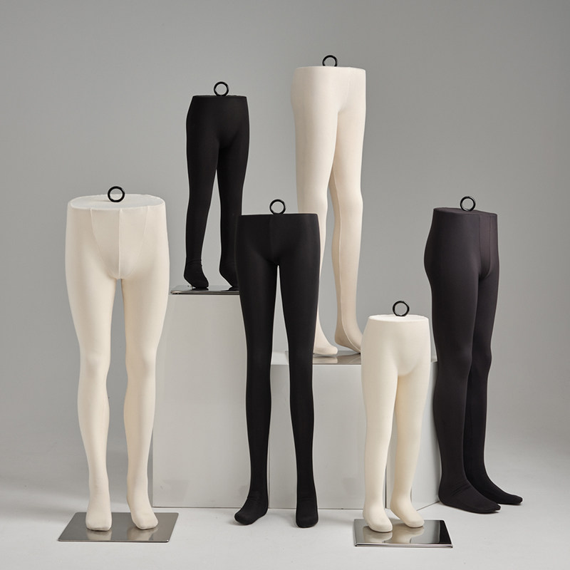 服装店女模特展示架臀模吊裤模软体可插针男休闲裤架儿童小孩裤架