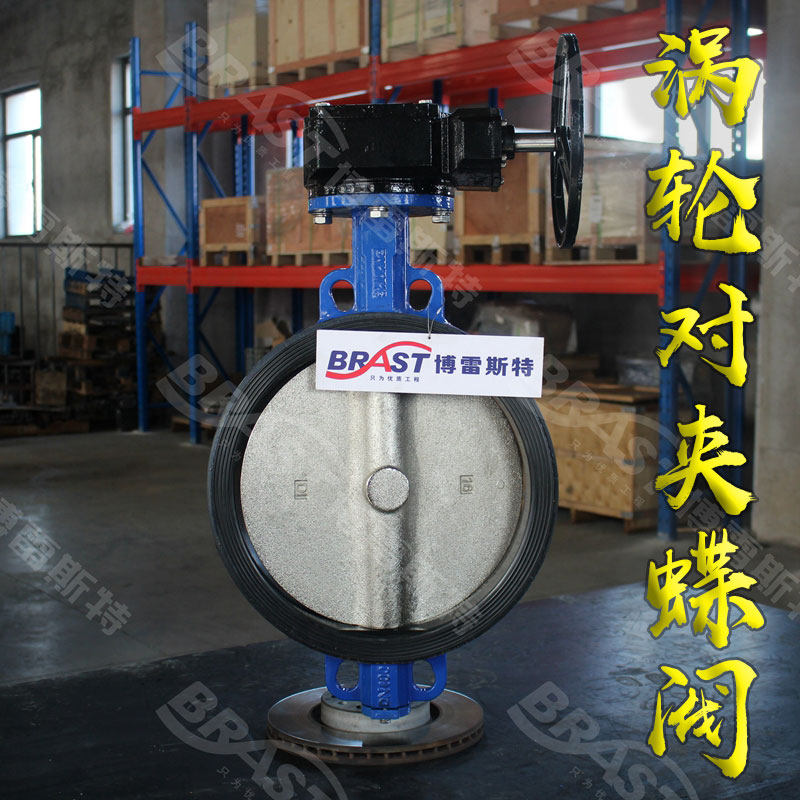 H大口径涡轮对夹蝶阀 D371X-10/16球墨阀体QT450/304板EPDM国标
