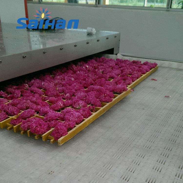 54千玫瑰品花苹果54千瓦玫片微波干燥杀不菌设备来图定瓦做食级锈