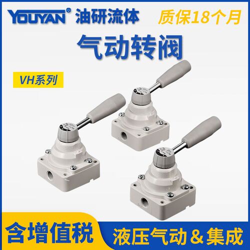 VH210气动VH212三位VH211四通VH200手动阀VH201手转阀VH202-02