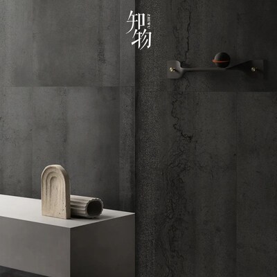 暗黑系铁锈瓷砖古铜金属砖薄板客厅地砖别墅专卖店酒店卫生间墙砖
