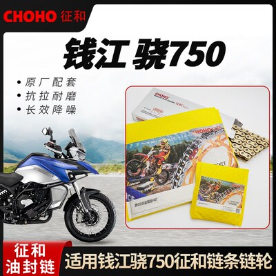 适用钱江骁750越野辐条轮版公路版征和油封链条大小链轮牙盘套链