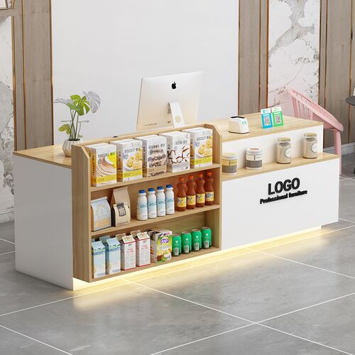 便利店小型店铺收银台超市吧台饭店接待台文具点前台桌零食店柜台
