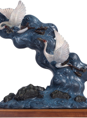 铜欣祥彩铜《鹤庆祥和》家居装饰品工艺品摆设客厅玄关艺术品摆件