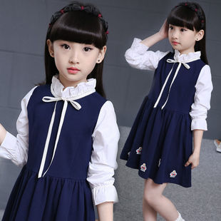女童2020新款连衣裙子春装小学生女孩3春秋长袖裙子9岁童装公主裙