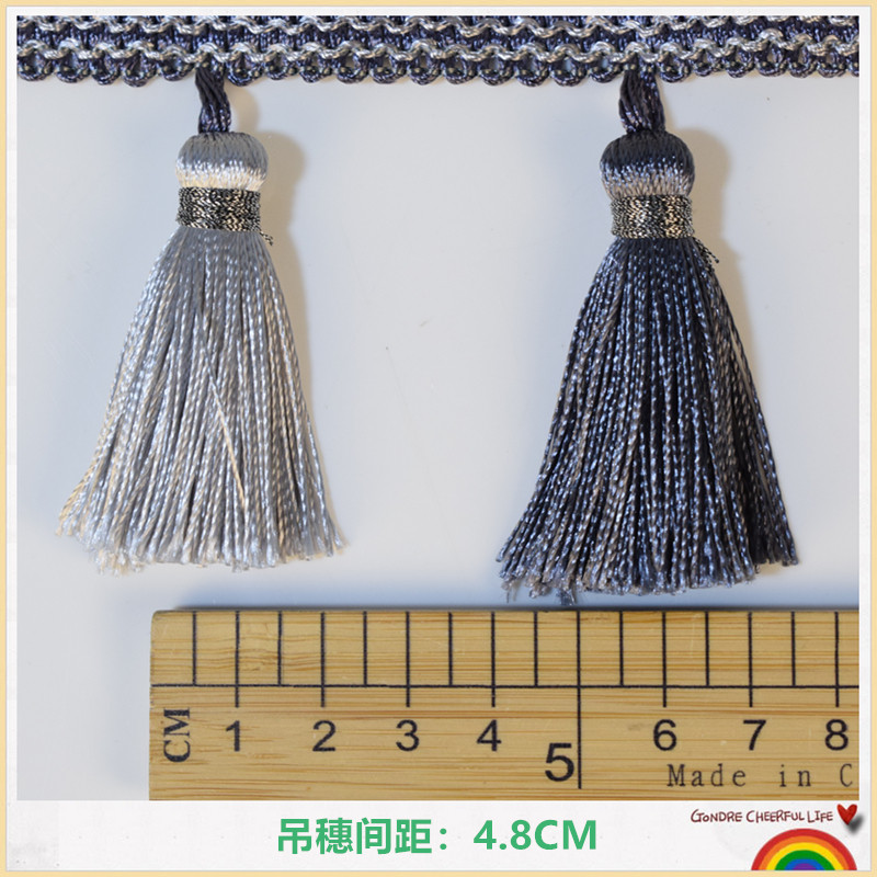 高档窗帘花边辅料配件流苏吊穗沙发垫套装饰花边下摆珠子穗子底边