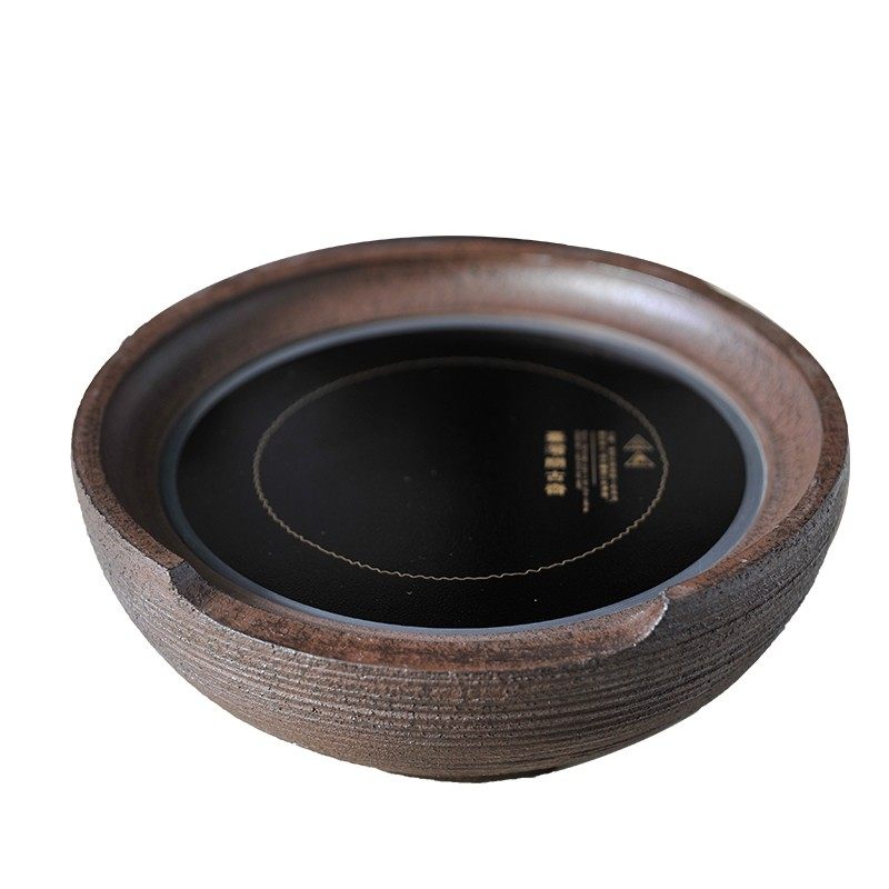 问古斋电陶炉 台式老岩泥静音功夫茶具煮茶器家用铁壶银壶泡茶炉