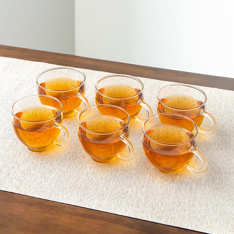 雅集茶具品茶杯耐热透明小茶杯小资杯功夫茶具茶壶品茗茶具配件