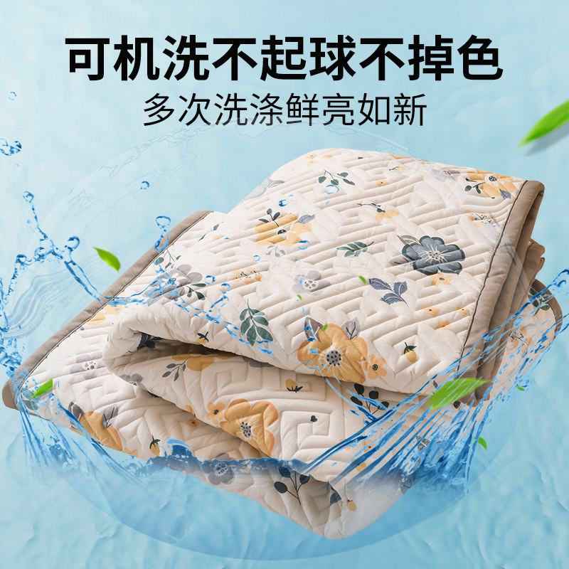榻榻米全棉床垫防滑可水洗定制任意尺寸2米乘2米2双人家用软垫薄
