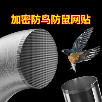 油烟机外墙排烟管防鸟筑巢纱网贴风帽过滤网出风口防虫防鼠防鸟罩