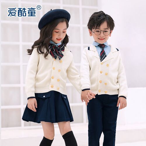 儿童演出服合唱服装男女童学生表演服装校服班服秋冬款幼儿园园服