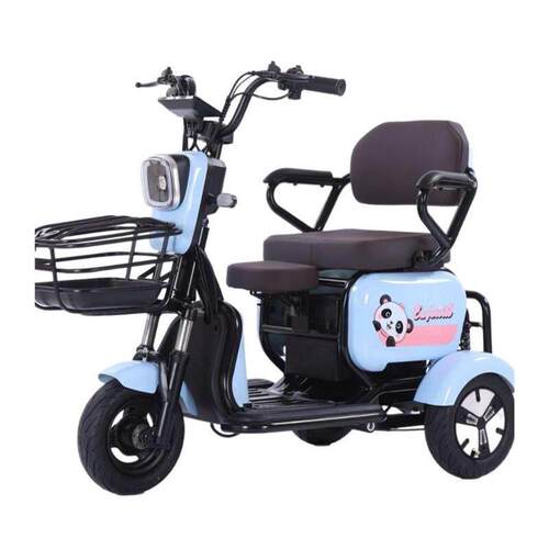 2026新款家用电动三轮车接送孩子电瓶车轻便小型老年人代步车