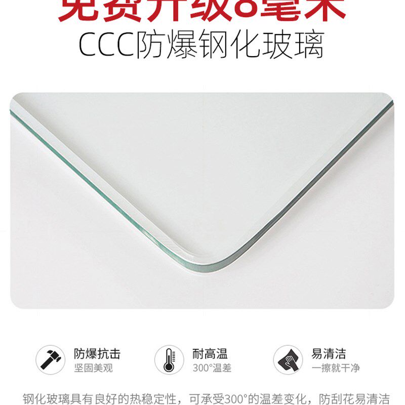厨房拉门三联动化妆室吊轮地轨铝合金极窄钛镁合金钢化玻璃门