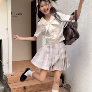 【小兔乖乖】校供可爱兔耳衬衫短款宽松jk制服狗皮皮